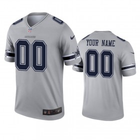 Tröjor Dallas Cowboys Custom grå Inverted Legend - Män